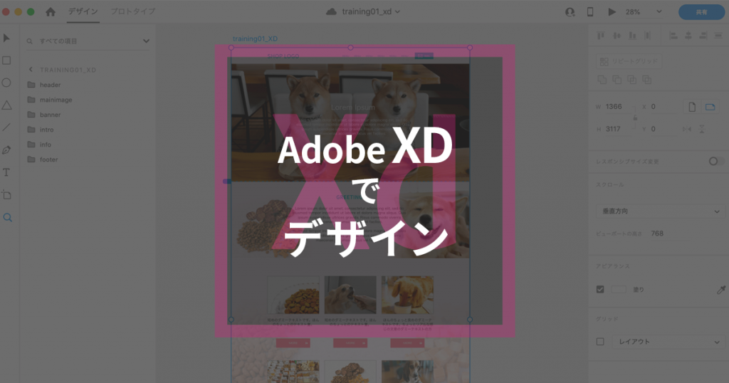 XDでデザイン